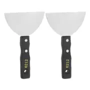 2pcs No.6212 Painting Pallet Palette Knife Stainless Steel Flat Spatula Scraper