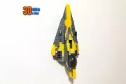 Wall Mount Bracket for LEGO Star Wars Anakin's Jedi Starfighter (set 75214)