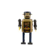 Mr & Mrs Tin 17cm Retro Gear Bot Mechanical Robot Vintage Collectible Display