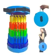 Upgraded portable folding telescopic stool, load capacity up to 1000 lbs, sui...