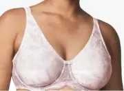 WonderBra Molded Print 2 Ply Seamless Underwire Bra 38C Style 7416 Rose Pink