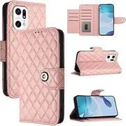 Compatible with Oppo Find X5 Pro Cover,Compatible with Oppo Find X5 Pro 5G PFEM10 CPH2305 PFFM20 Magnetic Closure Card Slots Flip Kickstand Case Pink2