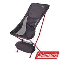 在飛比找PChome商店街優惠-Coleman LEAF高背椅/黑 超輕鋁合金折疊月亮椅 摺