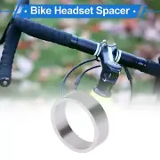 Bike Headset Spacer 10mm Stem Fork Washer for 1-1/8" Aluminum Alloy Silver Tone