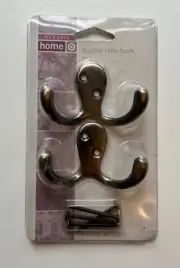 Double Robe Towel Coat Hat Jacket Hooks Antique Bronze 2 pack Hook Target Home