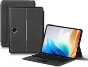 Jarttarn Keyboard Case Touch for New OnePlus Pad Go 11.35 inch/Oppo Pad Air 2 11.4 inch, Detachable Backlight Keyboard with Any-Angle Kickstand & Leather Cover for OnePlus Pad Go/Oppo Pad Air 2