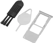 Replacement of The SIM Card Tray Slot Support for A51 A515U - Easy to Install - Professional Manufacturing - Plastic Material (Silver)