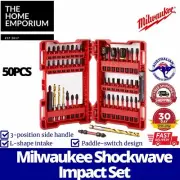 MILWAUKEE 50 Piece Shockwave Impact Driver Drill Bit Set Metal Alloy76™ Steel