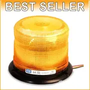 Versatile SAE Class 1 LED Amber Light - Low Profile 12-24V with Strobe Patterns