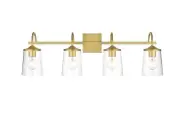 Elegant Lighting LD7313W33 Avani 4 Light 10" Tall Bathroom Sconce - Brass
