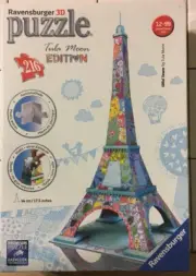 **NEW** Ravensburger Tula Moon Eiffel Tower Paris - 3D Puzzle (216-Piece) Sealed