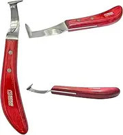 Rekhi Hoof Knife with Precision Cutting and Integrated Hoof Pick (Right). J2 Japanese Stainless Steel Known for its Strength, Durability, Corrosion Resistance, Farrier and Equestrian Hoof Care Knife