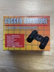 New In Box Vintage Rugged Exposure 8 X 21 Compact Size Binoculars 8 Power