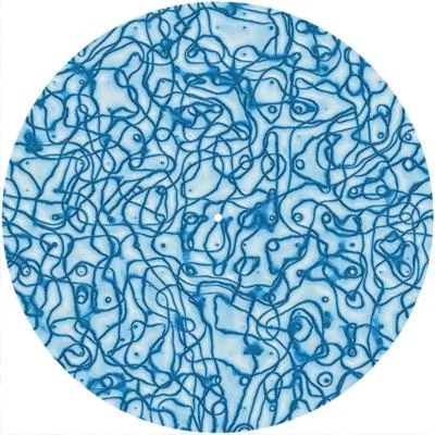 Slipmat Scratch Pad Felt for any 12" Turntable LP DJ Record Player TWINE BLUE