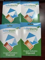 4 Takeaway Medication Recovery System Unused Medication Disposal Envelopes