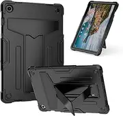 [JOJOBE] Galaxy Tab A9+ 11 inch 2023 Protective Case with Pen Holder, Hard Durable Rugged Shockproof Cover Case with Kickstand for 2023 Release Samsung Galaxy Tab A9 Plus 11-Black