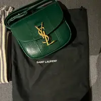 在飛比找PopChill優惠-[二手] YSL Kaia 水蛇皮（深綠色馬鞍包）