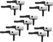 Generic Universal Air Chuck Tire Pump Adapter 10pcs Set Sturdy Plastic Steel Construction Easy Install for Compressor Bike Car