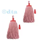 2 x Pullman Mop Head Durable Red 400 Gsm