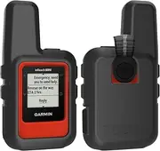 TUSITA Case with Screen Protector for Garmin inReach Mini GPS - Silicone Protective Cover Skin - Handheld Satellite Communicator Accessories (Black)