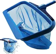 Uoqpty Pool Net Skimmer | Heavy Duty Pool Skimmer Net | Fine Mesh Lightweight Cleaning Tool Strainer for Debris Backyard Outdoor
