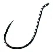 5 Packets of Eagle Claw Lazer Sharp L2BG Platinum Black Long Shank Octopus Hooks