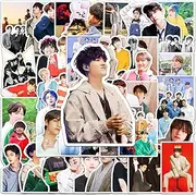 50 Packs Stickers for BTS Water Bottles Laptop Phone Motorcycle Computer Guitar Skateboard Hydroflasks Kpop Vinyl Sticker Waterproof Aesthetic Trendy Decals for Teens Girls Adults
