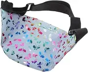 Generic Stylish Fanny Pack for Women Multifunctional Waist Bag for Travel Shopping Sports Lightweight Portable Storage Pouch with Double Zippers