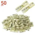 Yellow Female Heat Shrink Spade Wire 12-10AWG Connector Crimp Terminals 50PCS