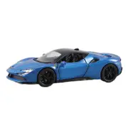 Catzon 1:32 SF90 Alloy Car Model with Pull-Back Functionality and Sound Light Effects-Blue