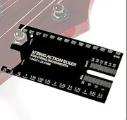 String Action Gauge, Luthier Tools, Accurate Measurement for String Repair Setup Maintenance Leveling for Music Player Fretboard Bass Care