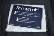 Vintage SPRINGMAID Lucerne La Pillow Sham White Eyelet Standard Made in USA