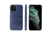 For iPhone 12 Pro Max Case Deluxe Leather Wallet Back Shell Slim Cover Blue