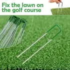 Elora Artificial Grass Pins 400pcs U Tent Pegs Synthetic Fake Lawn Weedmat Turf