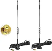 4G LTE Antenna SMA Male Aerial 7dBi Magnetic Base MIMO Antenna (2-Pack) for 4G LTE Wireless CPE Router Cellular Router Gateway Modem Hotspot Wireless Router Hub