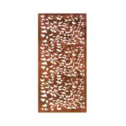 NEW Stratco Real Rust Steel Screen Flora 1800 x 900mm Decorative Outdoor Metal