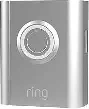 Ring Video Doorbell 3, Ring Video Doorbell 3 Plus and Ring Video Doorbell 4 Faceplate – Silver Metal