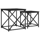 Nesting Coffee Tables Side End Sofa Couch Table 2 pcs Engineered Wood vidaXL