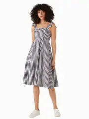 Basket Stripe Fit-and-flare Dress