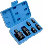 6pc Cr-V Impact Socket Adapter Adaptor Converter Reducer: 1/4-3/8-1/2-3/4"