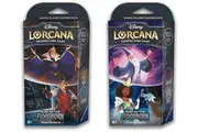 Starter Decks: Both Amber & Sapphire (Gaston & Snow White) and Amethyst & Steel (Merlin & Tiana) (2 Decks) for Lorcana TCG: Rise of The Floodborn