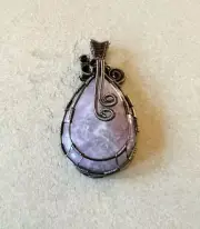 Amethyst Pendant Handmade Amethyst Jewelry Gift for Mom Healing Stone Jewelry