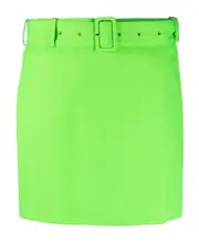 AMI High Waist Straight Hem Mini Skirt XXS,XL,XS Green