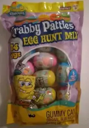 Spongebob Squarepants Krabby Patty 14 Count Prefilled Eggs With Gummy Candy