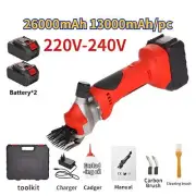Cordless Sheep Shears Shearing Goat Alpaca Livestock Wool with 26000mAh Battery