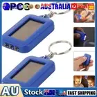 2Pcs Mini Keychain LED Flashlight Solar Power Light Torch Outdoor Lamp (Blue) Au