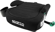 Sparco Isofix R129/03 Child Booster Seat, 125-150 cm (6-12 Years), Booster Seat Without Backrest, Ergonomically Padded, Washable and Breathable, More Stability and Side Support