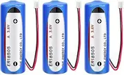 YICUAA (3-Pack) ER18505 with 2.0 White Plug 3.6V 4000mAh A Size Non-Rechargeable Lithium Battery