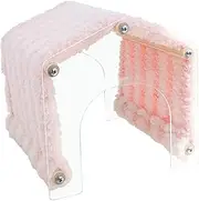 MYCENSE Guinea Pig Hideout Small Animal Hide House Easy Access Clear Bedroom Hamster Tunnel Tube, Pink