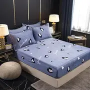 Falley Fleece Thermal Fitted Sheets Children's Mattress Protective Cover Coral Fleece Non-Slip King Queen Bed Cover-1_180*220cm+25cm(1pcs)